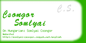 csongor somlyai business card